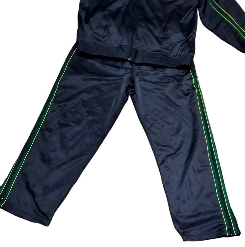 - Shaq L Track Suit Gray Green Vintage 90s Jacket Pants Fullzip Athletic … - Picture 2 of 7